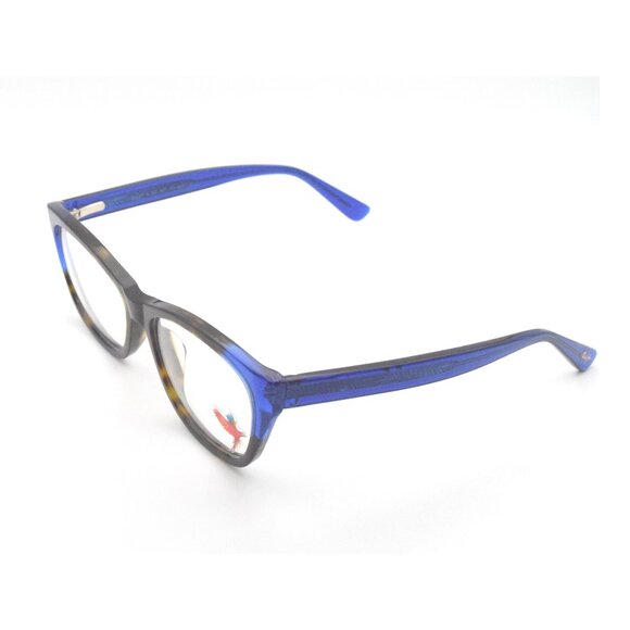 Maui Jim Eyeglasses MJO 2401-68PF Dark Tortoise / Translucent Blue Palm Frond Co - Picture 1 of 5